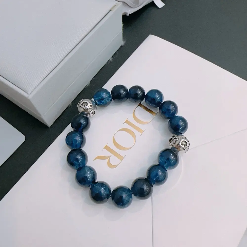 DIOR Multi-element agate Thai silver style bracelet