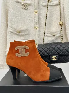 Chanel Double C high-heeled ankle boots