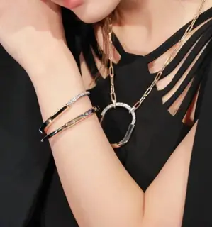 Tiffany lock diamond padlock bracelet