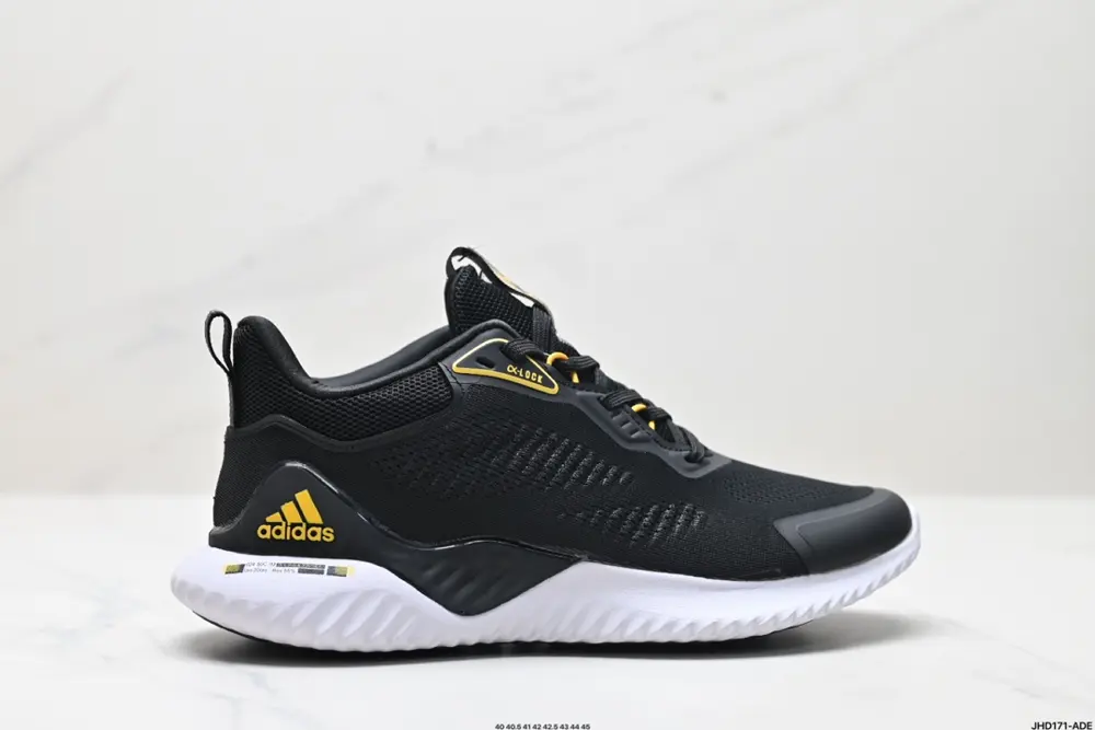 Adidas Alphabounce Alpha High Elastic Horse Brand Shark Gill Pattern Outsole Casual Sports HQ3647