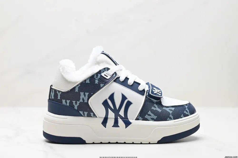 MLB Chunky Liner New York Yankees Senior Shoes Series Mid-cut Daddy Style Lightweight 3ASXCDN3N