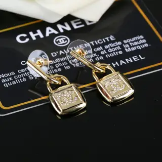 Chanel Lock Earrings