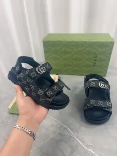 Gucci monogram canvas sandals