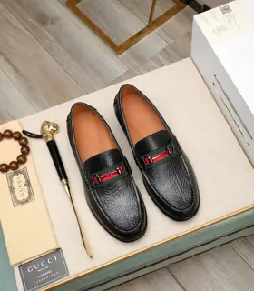 Gucci formal leather shoes Italy imported cowhide + top imported water-dyed cowhide lining