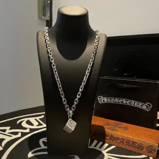 Chrome Hearts flower letter buckle necklace