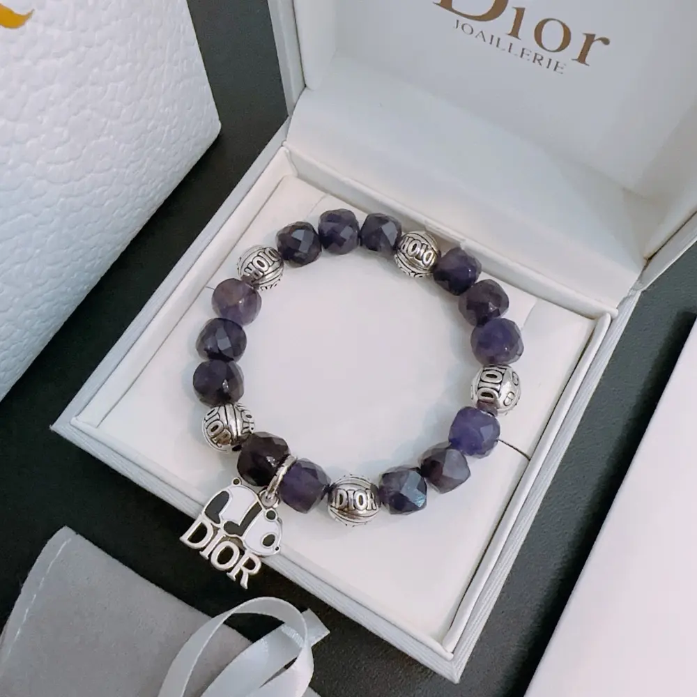 Official version DIOR multi-element agate Thai silver style bracelet