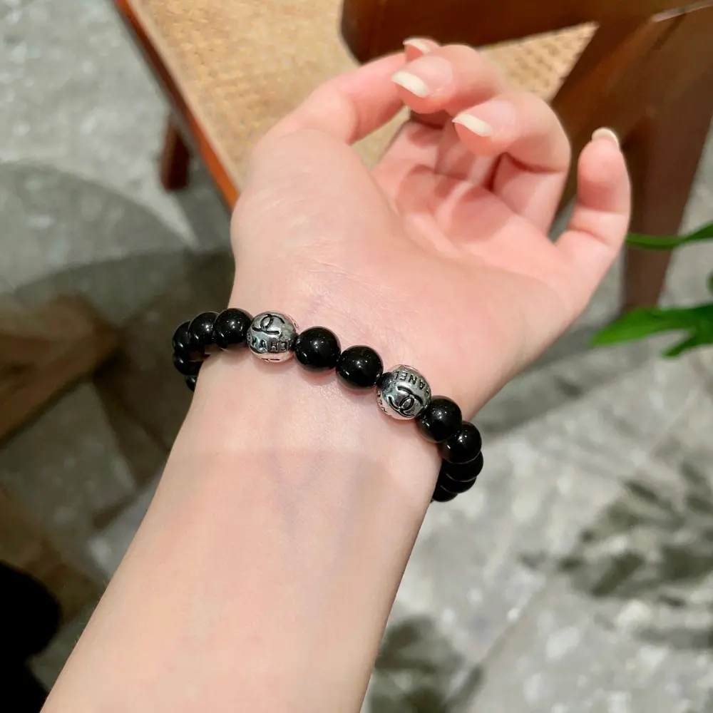 Chanel Double C imported pearl bracelet