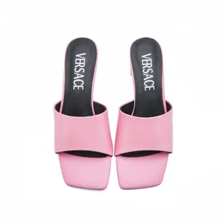 Versace new crystal heel slippers