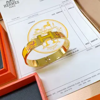 Hermes bracelet v gold original custom Hermes bracelet enamel craftsmanship is too