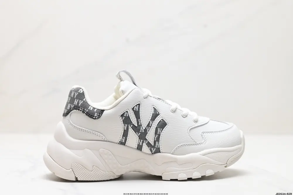 MLB Big Ball Chunky Mesh Thick-soled Daddy Series Low-top Mesh Lightweight Casual Sports 3ASHBWM4N