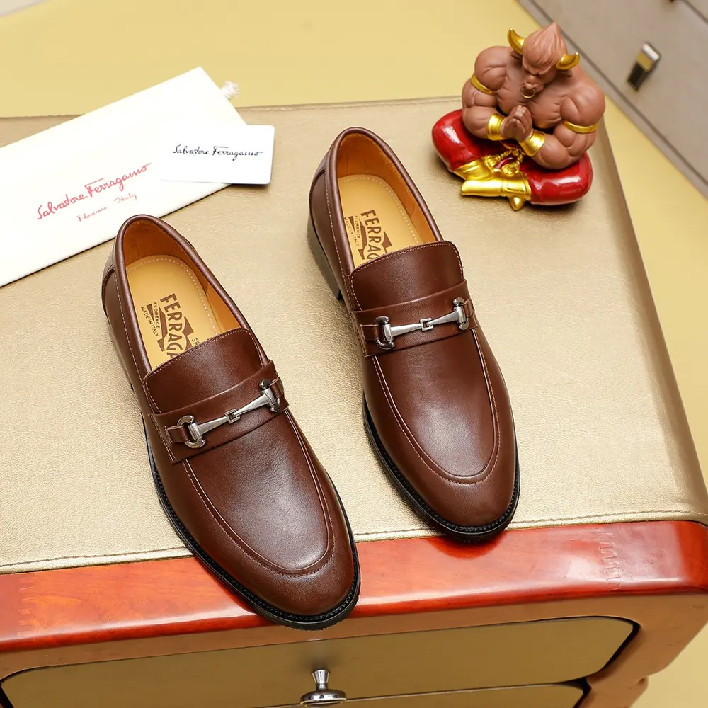 Salvatore Ferragamo leather shoes Official website original 1:1 mold