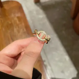 Dior CD diamond fashion series ring