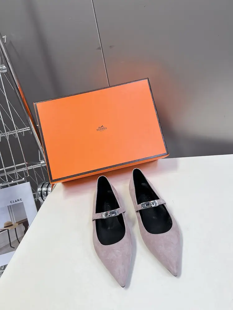 Hermès latest Kelly buckle fashion shoes