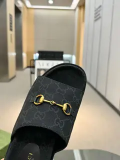 Gucci’s latest limited edition thick-soled slippers