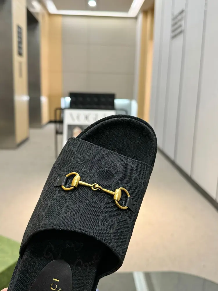 Gucci’s latest limited edition thick-soled slippers
