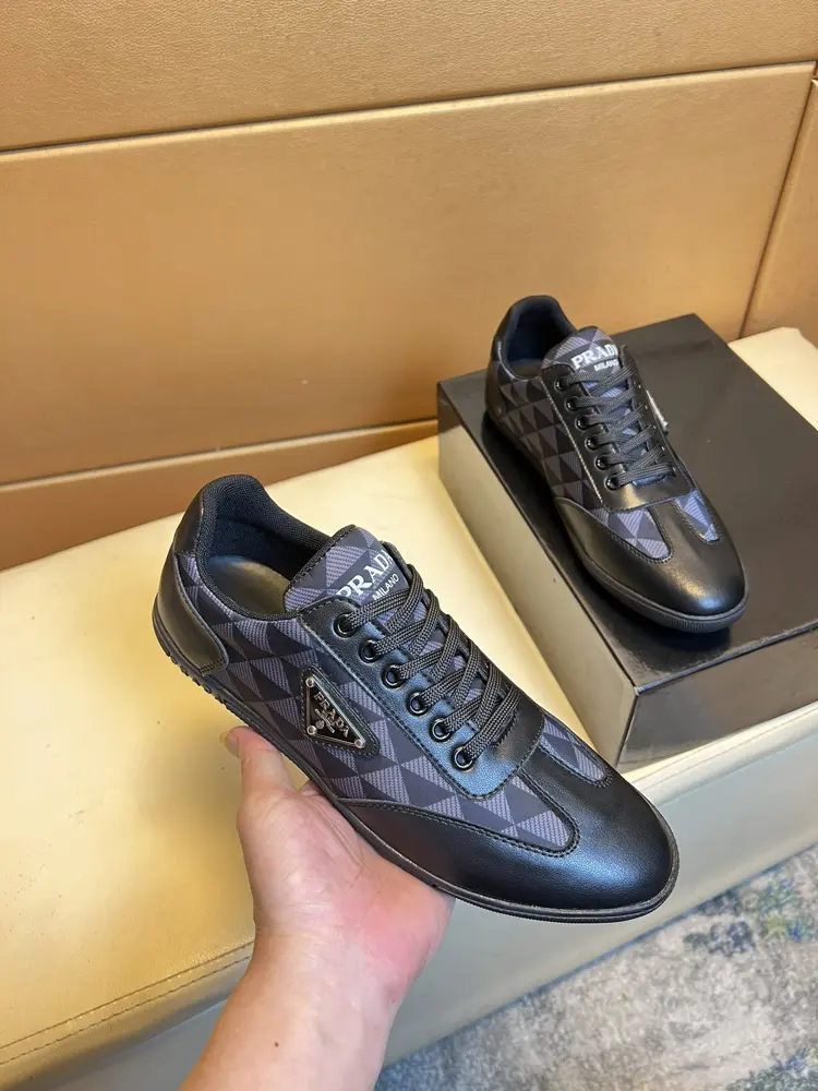 Prada sneakers. Casual loafers original leather Sheep lining (no fading and foot rubbing)