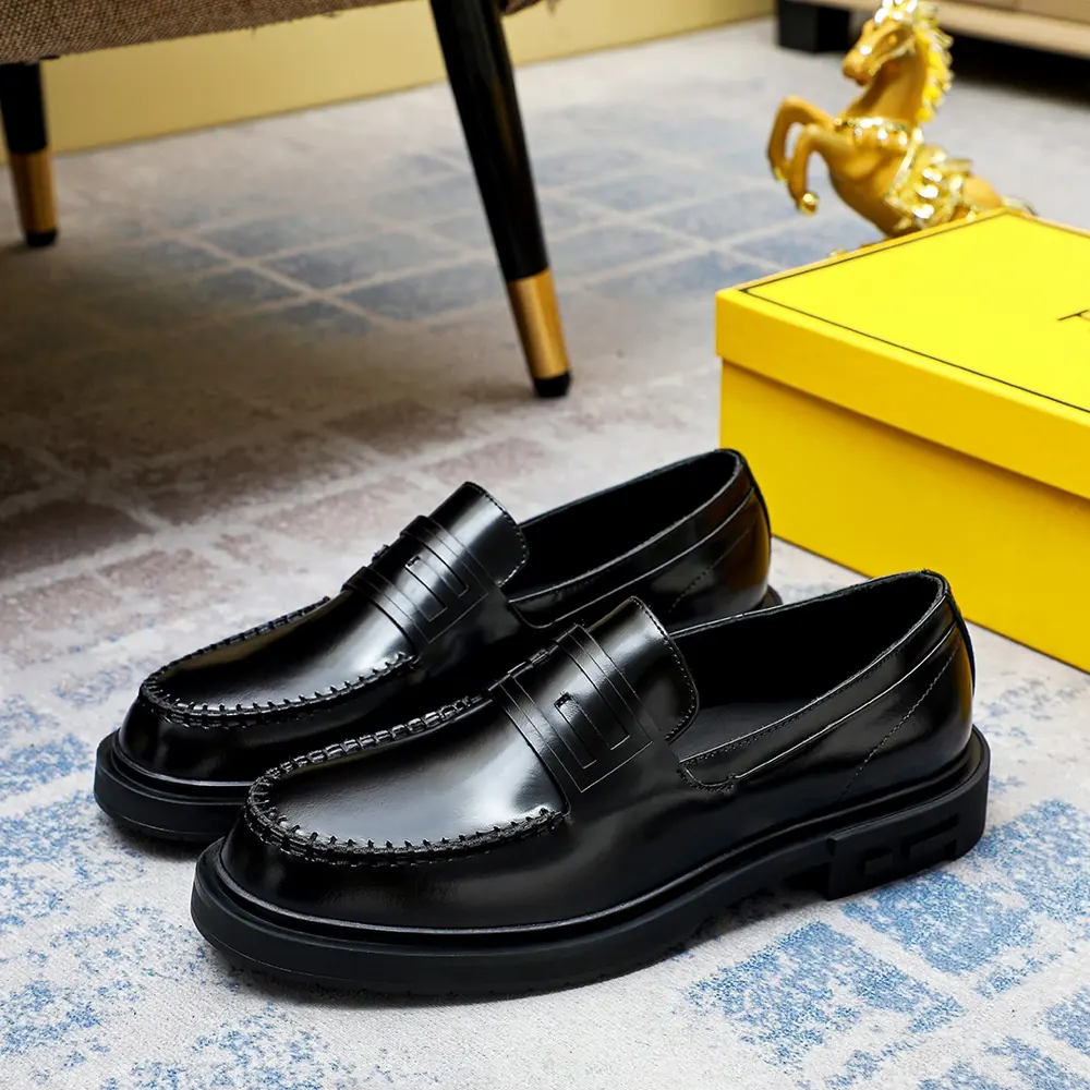 FENDI men’s formal leather shoes Classic series not to be missed The