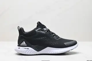 Adidas Alphabounce Alpha High Elastic Horse Brand Shark Gill Pattern Outsole Casual Sports HQ3647