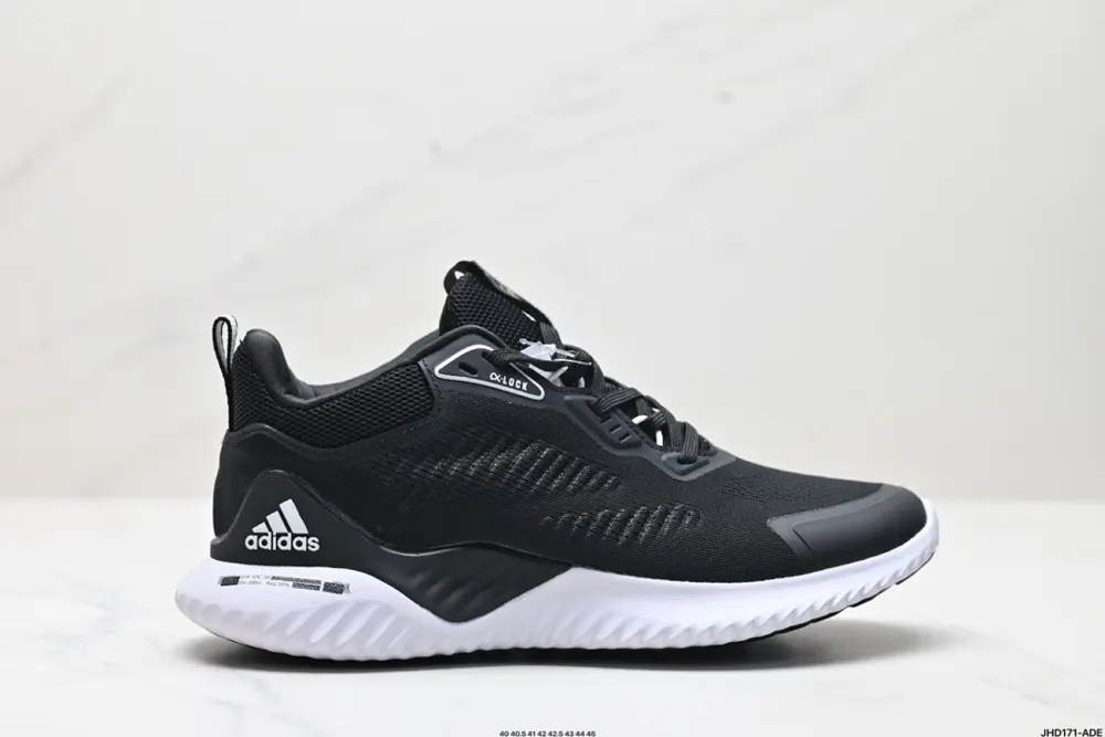 Adidas Alphabounce Alpha High Elastic Horse Brand Shark Gill Pattern Outsole Casual Sports HQ3647