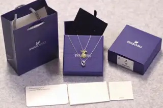 Swarovski Cancer Patron Saint Clavicle Necklace