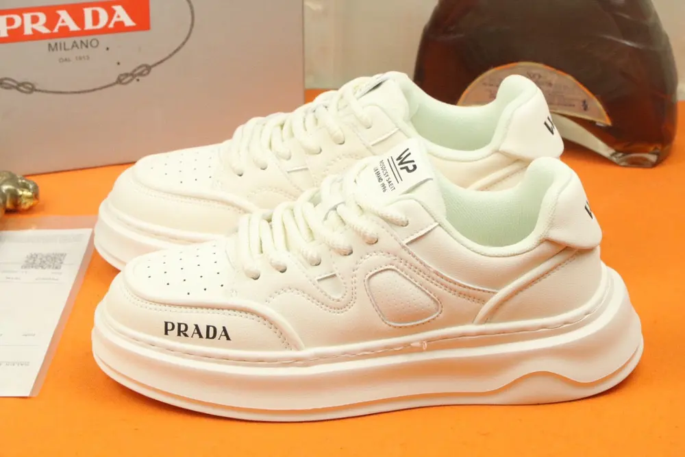 Prada Italian men’s shoes are featured on the cover of the quarterly fashion magazine