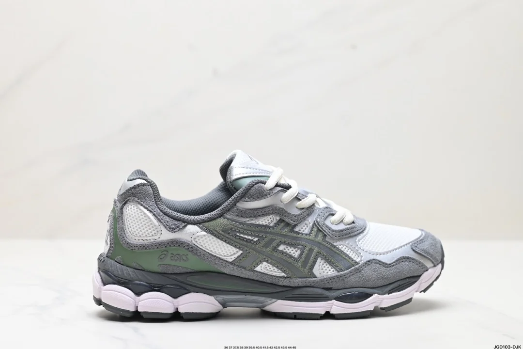 ASICS/Asics GEL-NYC breathable mesh upper with some synthetic leather material uses new 1203A383-103