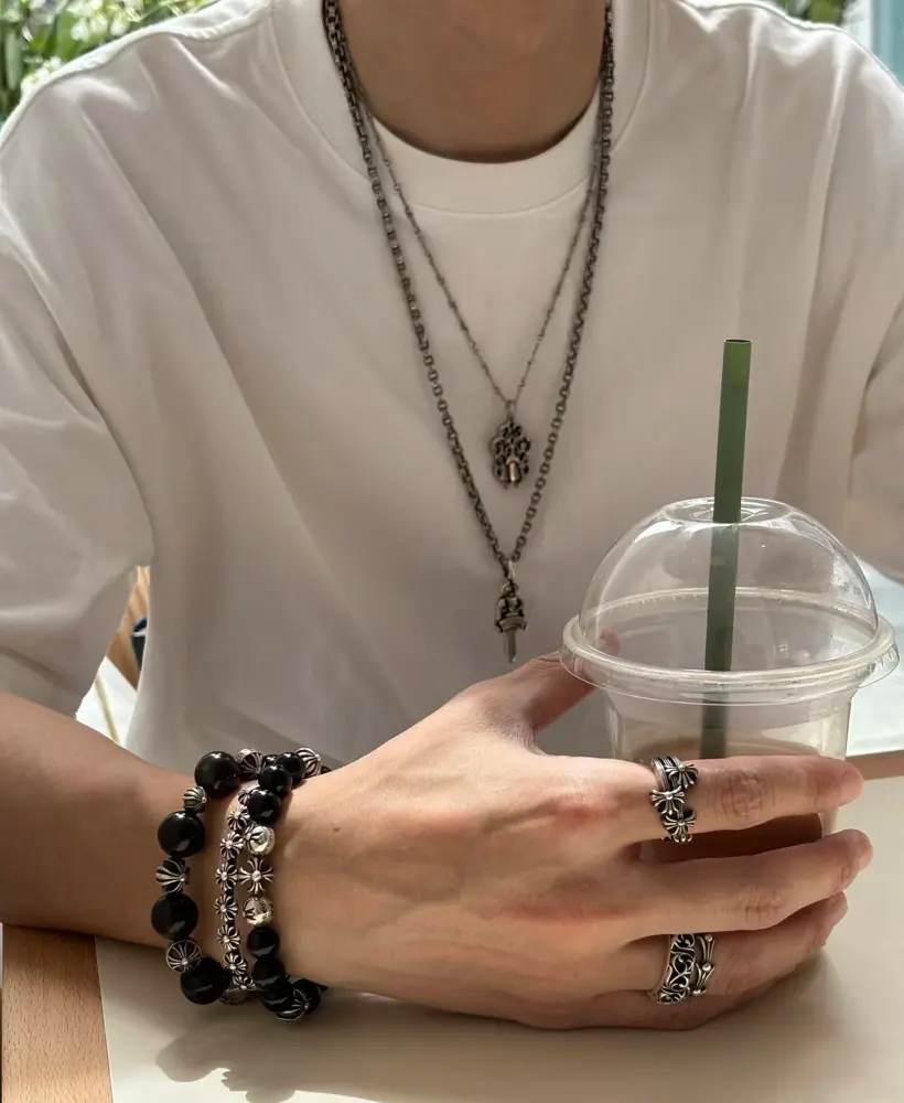 Chrome Hearts classic retro twist necklace