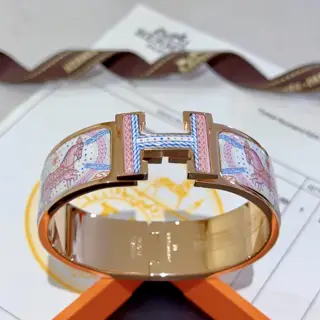 Hermes bracelet Original custom 20mm wide bracelet The enamel craft is a real test of the