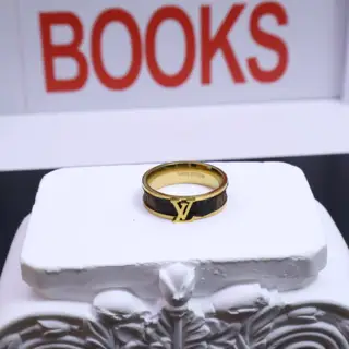 Louis Vuitton leather lettering ring