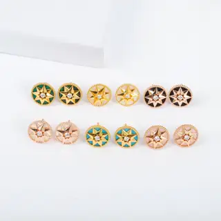 Dior Malachite Earrings