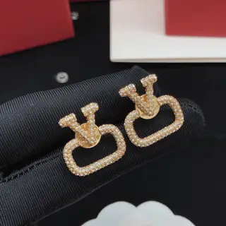 Valentino earrings with diamonds