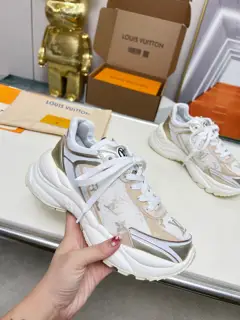 Louis Vuitton Run 55 sneakers combine mesh fabric