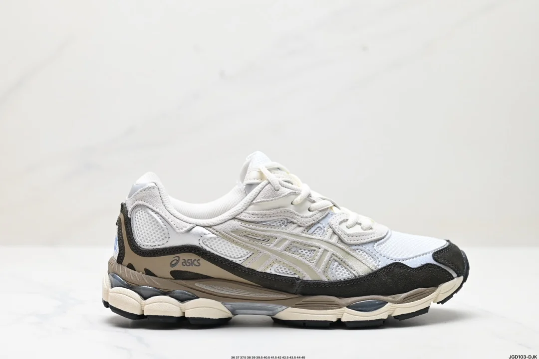 ASICS/Asics GEL-NYC breathable mesh upper with some synthetic leather material uses new 1203A383-103
