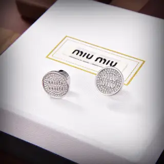 miumiu letter earrings