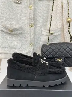 Chanel classic double C buckle thick sole Shoes