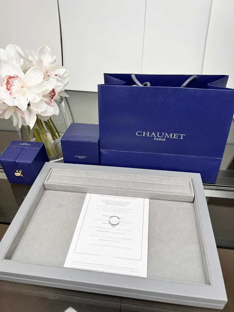 Chaumet honeycomb stackable diamond ring
