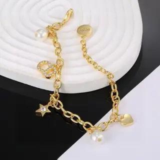 Dior new retro letter CD star bracelet