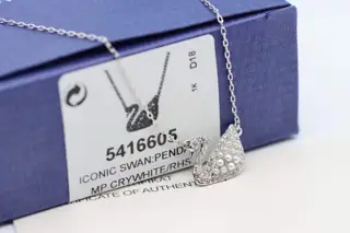 Swarovski Pearl Swan Necklace Small