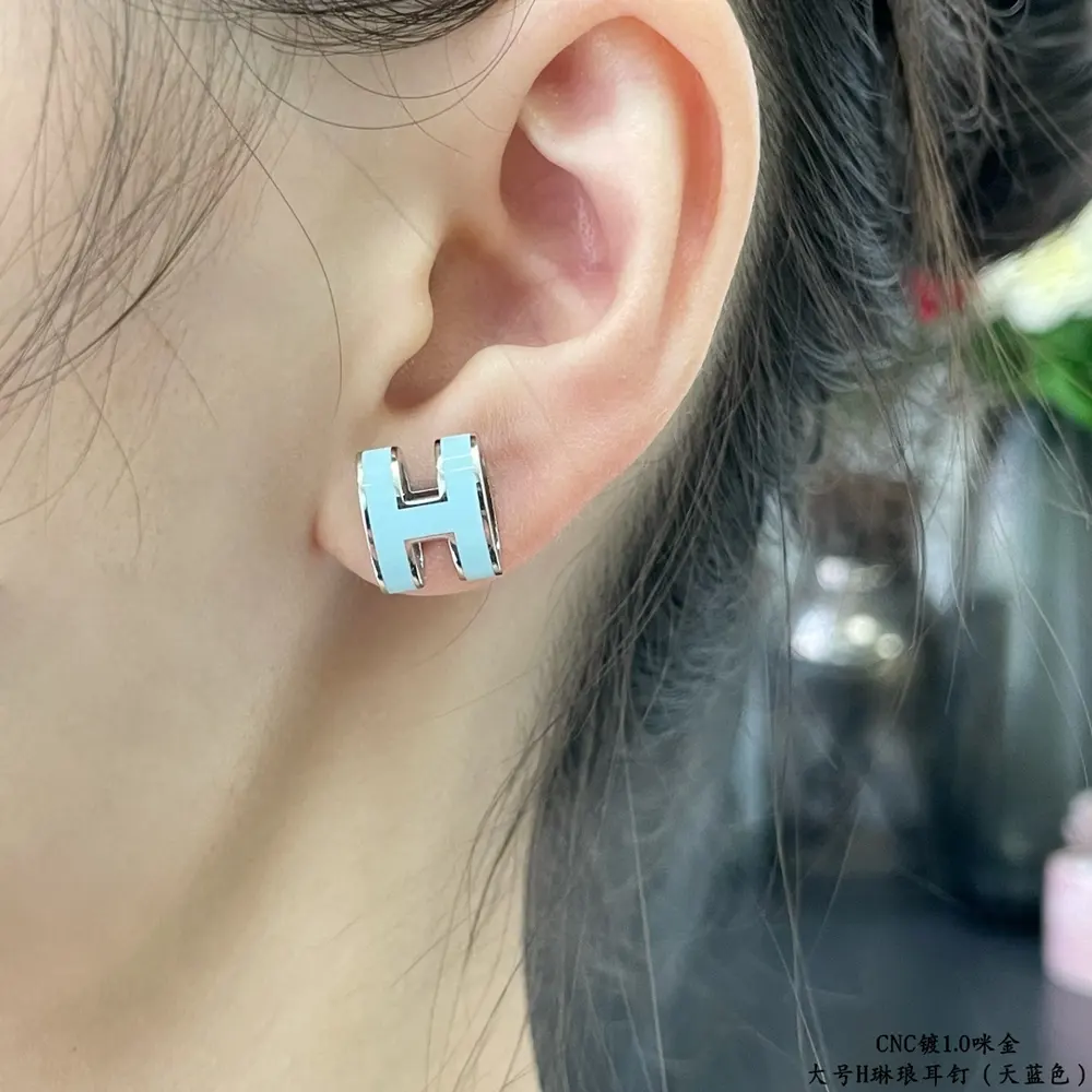 Hermès Large H Linlang Earrings