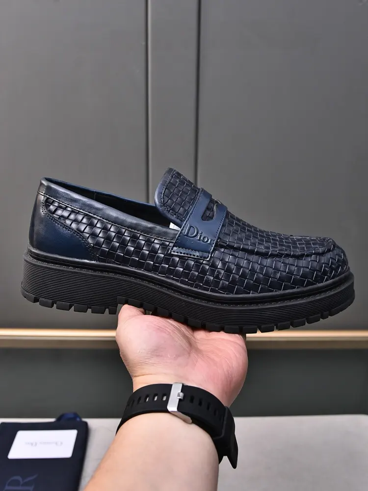Dior men’s fashion formal business casual leather shoes