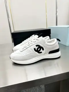 Chanel thick-soled panda sneakers