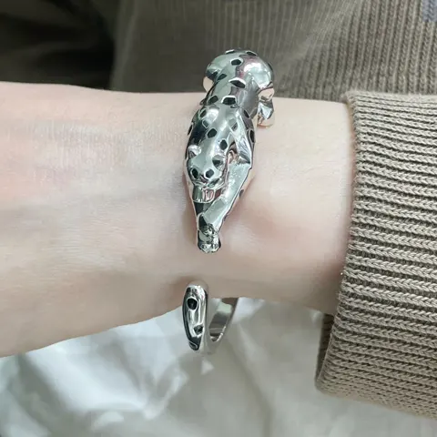 Cartier gold spotted leopard bracelet