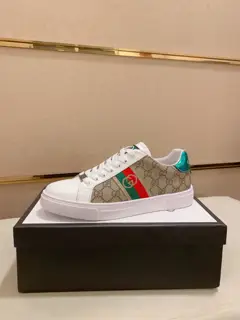 Gucci casual shoes upper Imported cowhide official website 1:1 fabric
