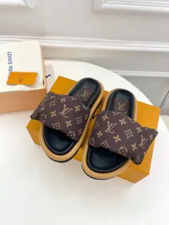 Louis Vuitton’s latest embossed slippers