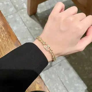 Chanel Camellia Double C Diamond Bracelet