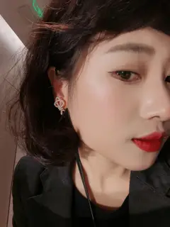Tiffany full diamond key earrings
