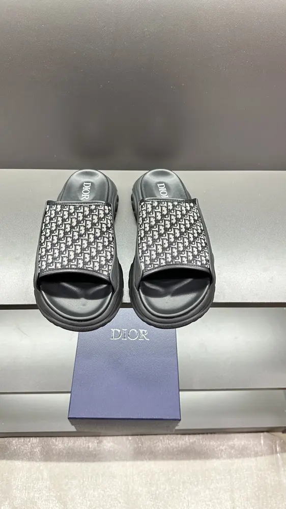 Dior H-Town series Oblique thick-soled slippers and sandals