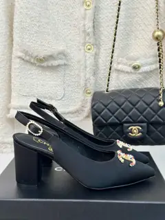 Chanel Double C Pointed Toe Sandals