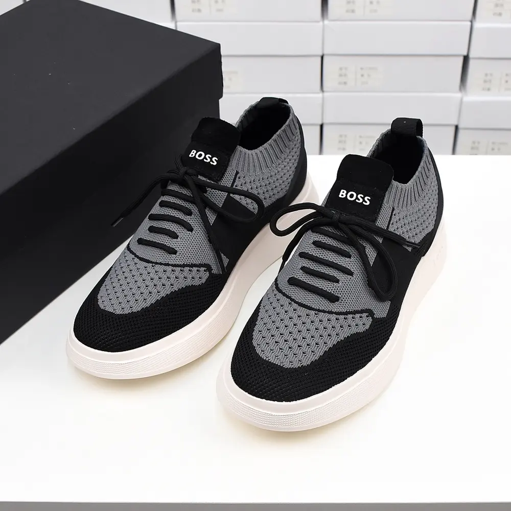 BOSS breathable flyknit sneakers