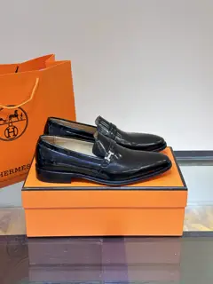 Hermès high-end leather sole classic men’s business leather shoes
